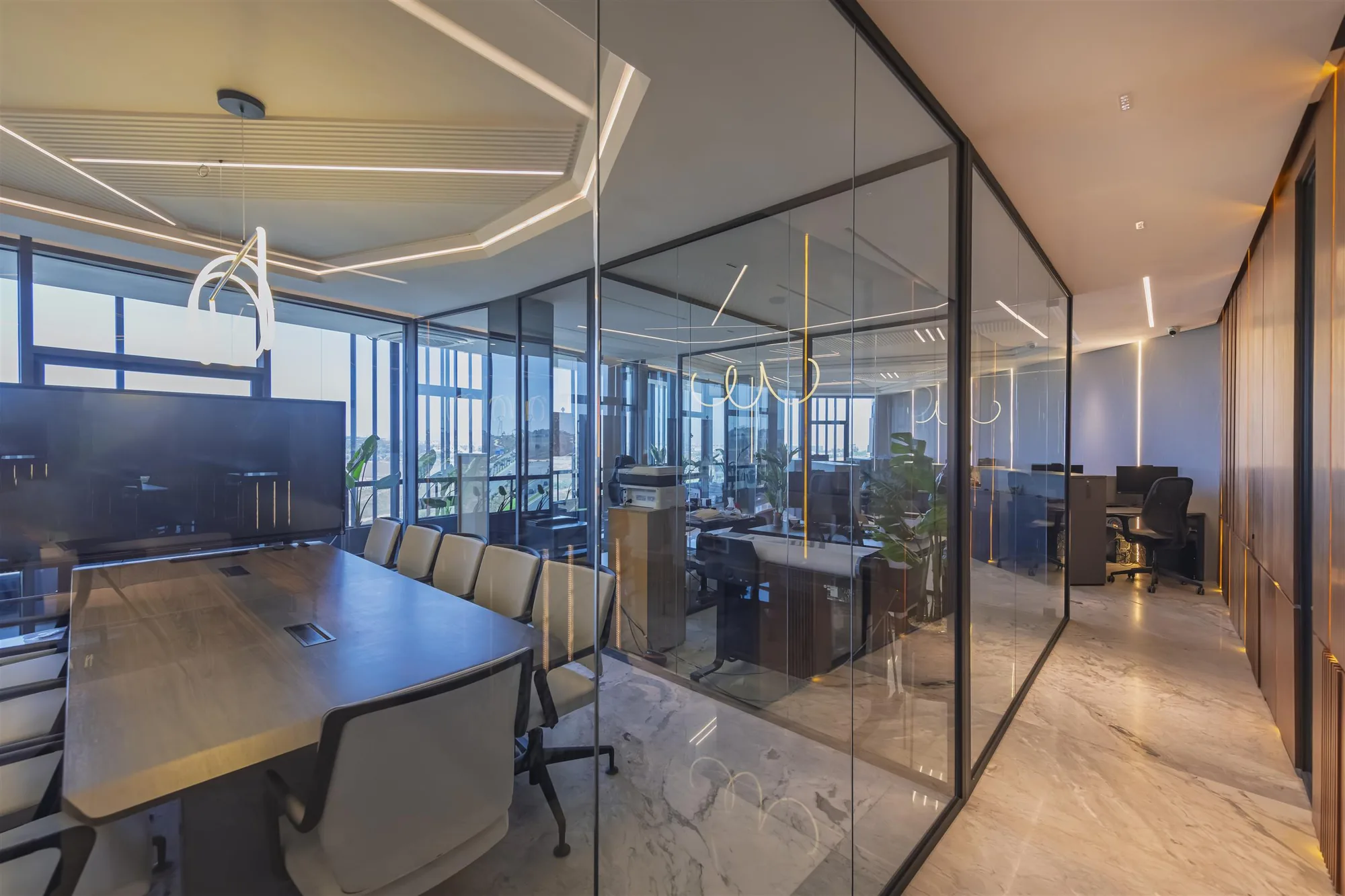 Éclairage Bureau B1 Casablanca — Atelier Mouna Bennani