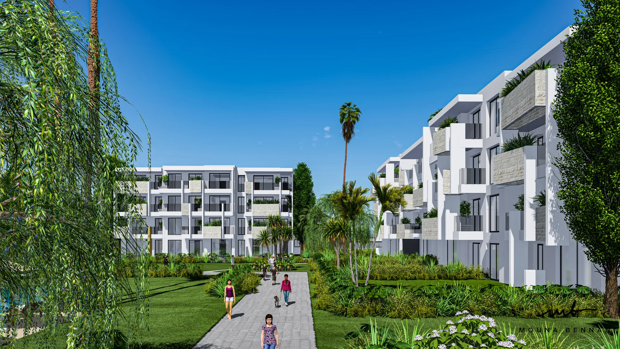 Façades Lotissement A1A — Atelier Mouna Bennani
