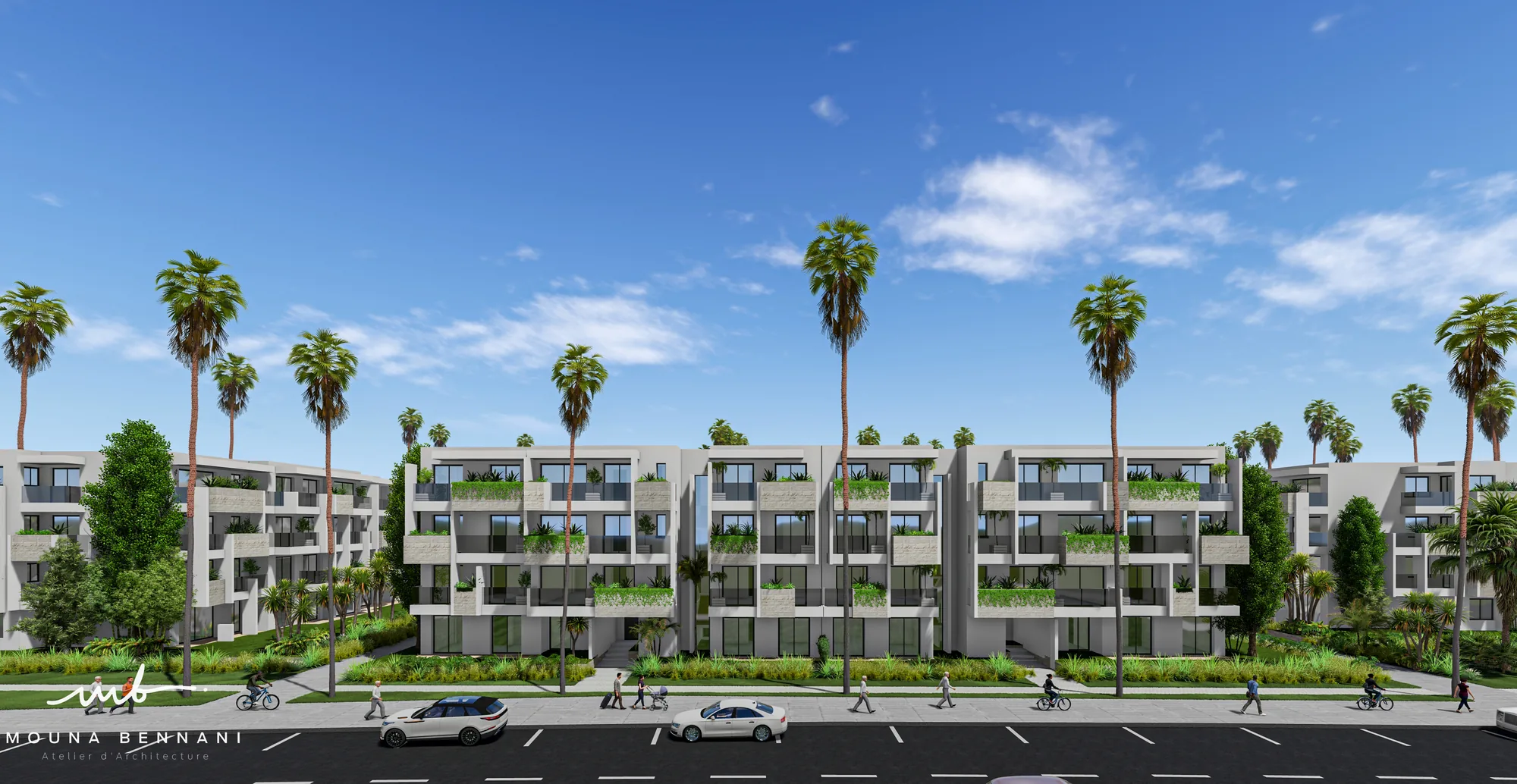 Vue panoramique Lotissement A1A — Atelier Mouna Bennani