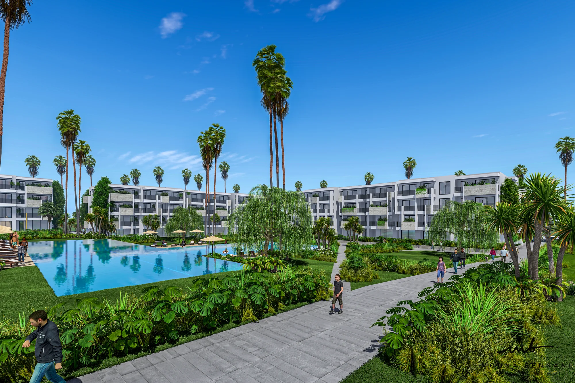 Finitions Lotissement A1A Rabat — Atelier Mouna Bennani