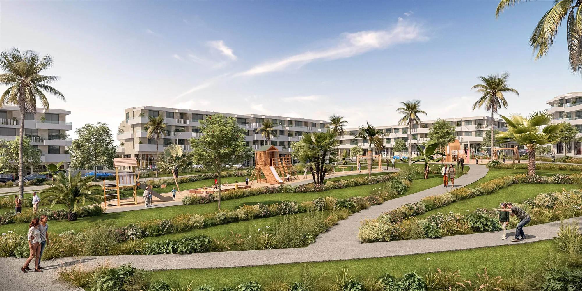 Parc paysager Lotissement Campus — Atelier Mouna Bennani