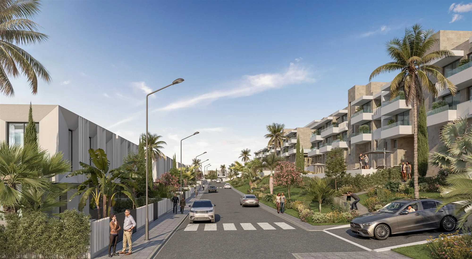 Rue résidentielle Lotissement Campus — Atelier Mouna Bennani