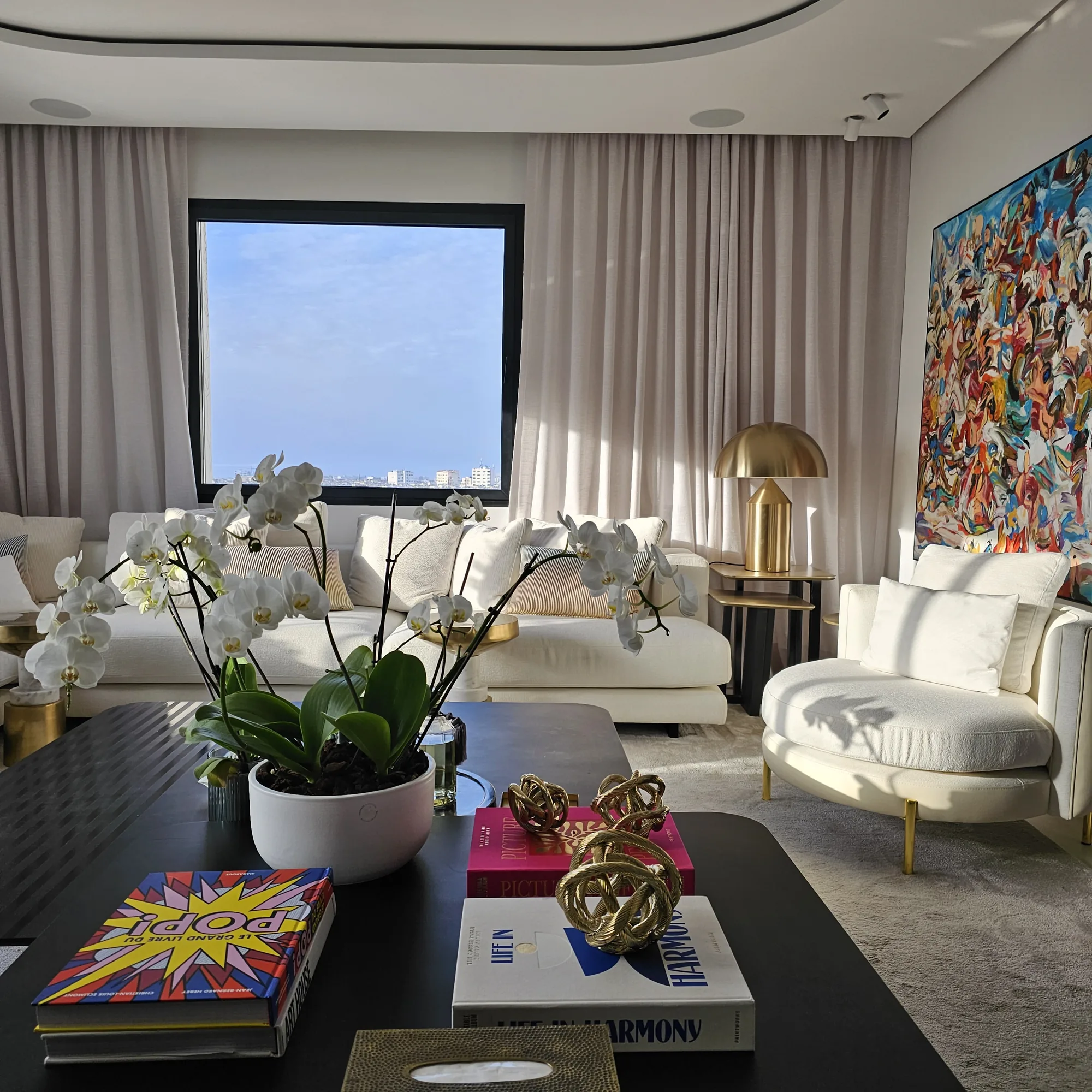 Réhabilitation design intérieur luxe penthouse Casablanca — Atelier Mouna Bennani