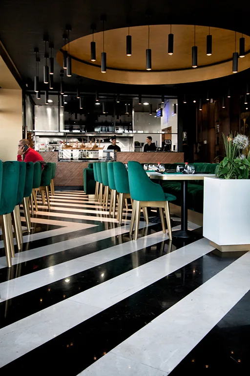 Ambiance Restaurant Wakame Rabat — Atelier Mouna Bennani