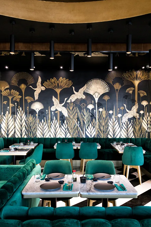 Luminaires Restaurant Wakame Rabat — Atelier Mouna Bennani