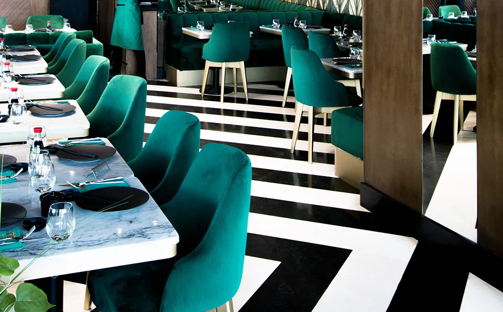 Bar Restaurant Wakame Rabat — Atelier Mouna Bennani