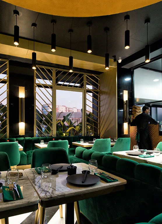 Espace lounge Wakame — Atelier Mouna Bennani