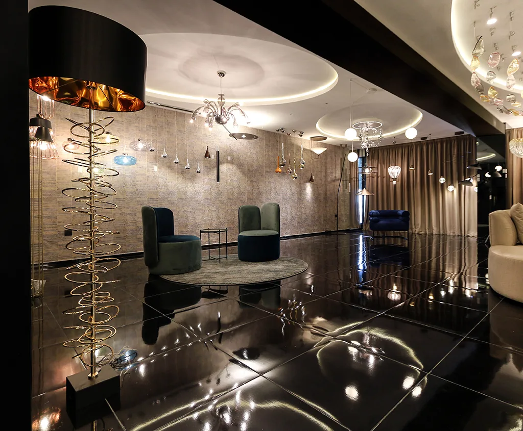 Vue générale Showroom Verrell Design — Atelier Mouna Bennani