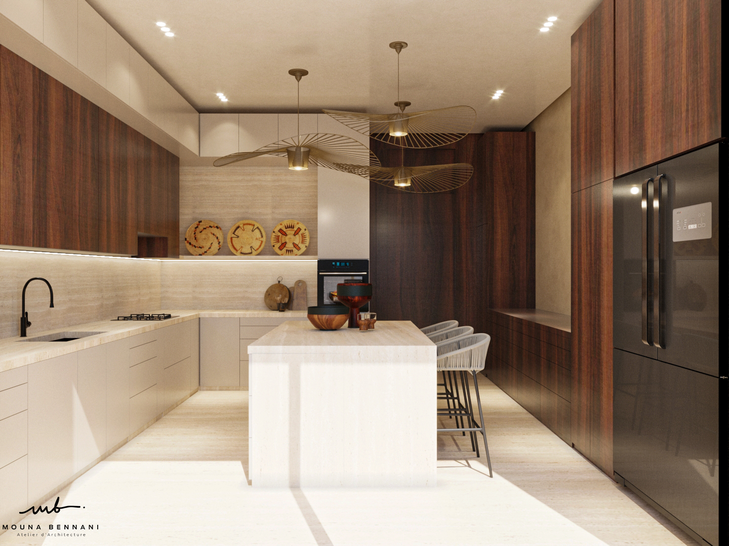 Cuisine Villa B2 — Atelier Mouna Bennani