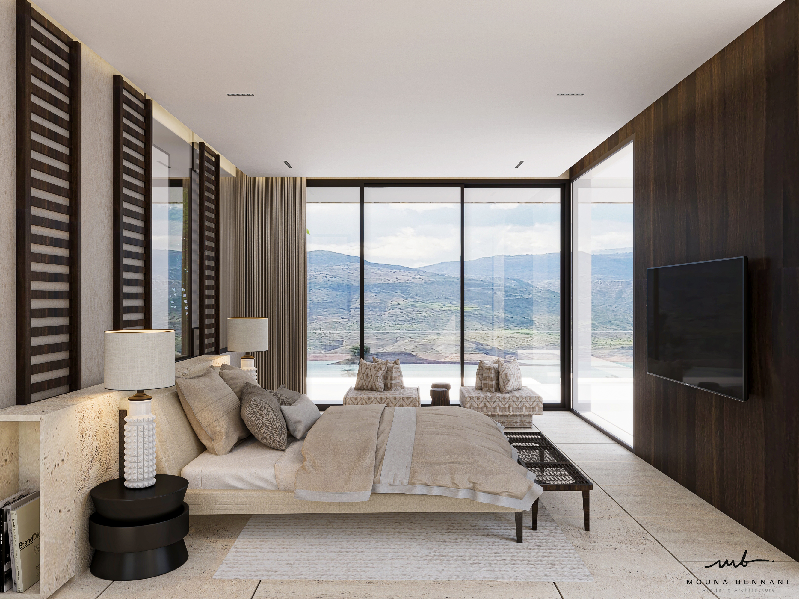 Espace principal Villa B2 — Atelier Mouna Bennani