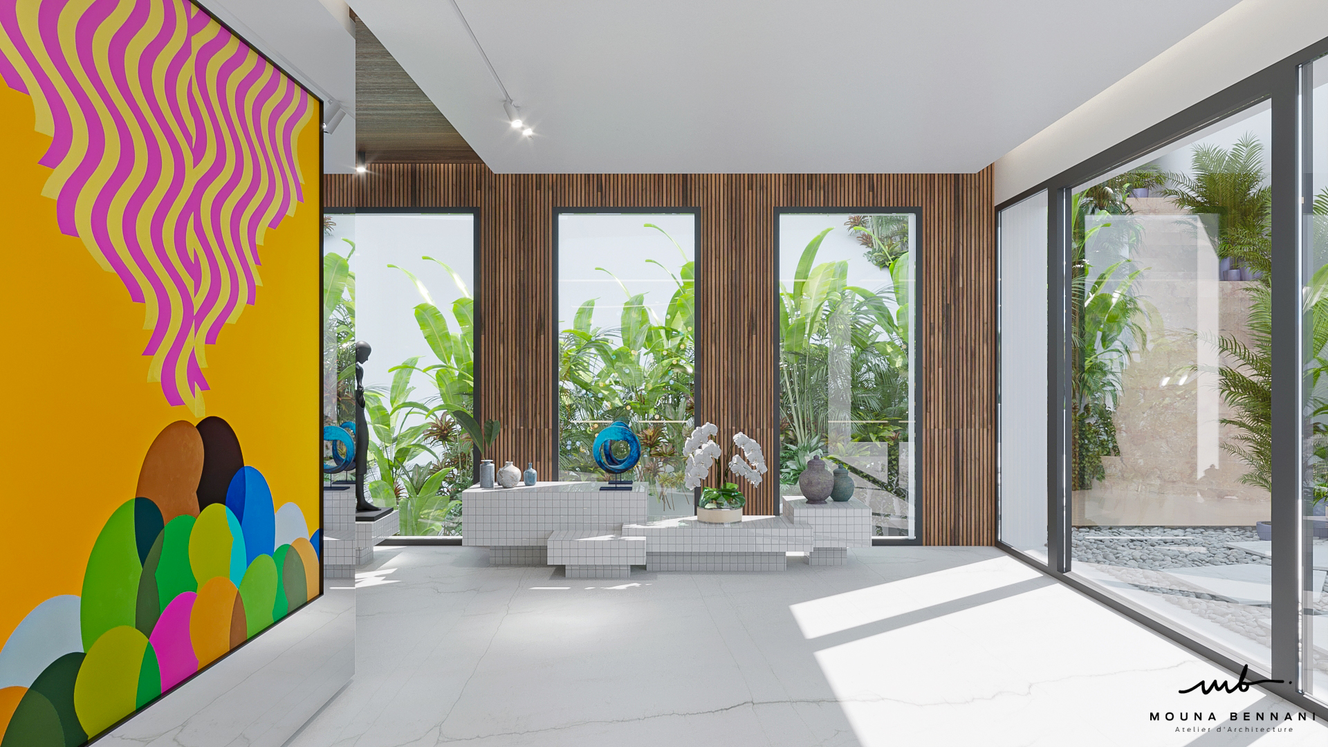 Hall d'entrée Villa C1 — Atelier Mouna Bennani