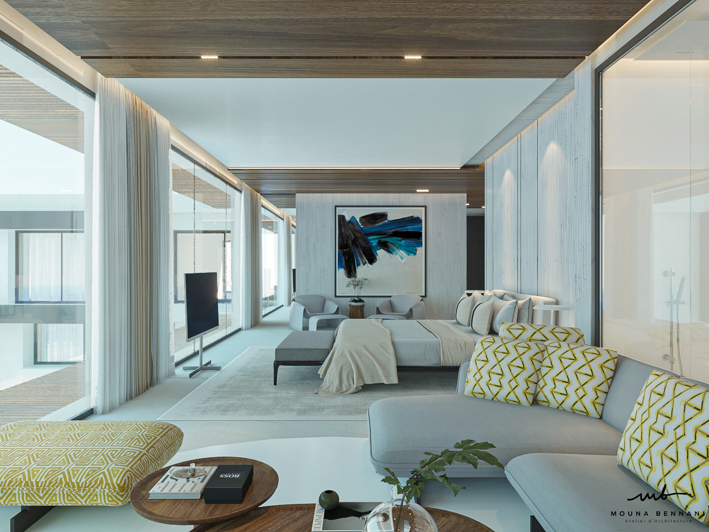 Suite parentale Villa C1 — Atelier Mouna Bennani