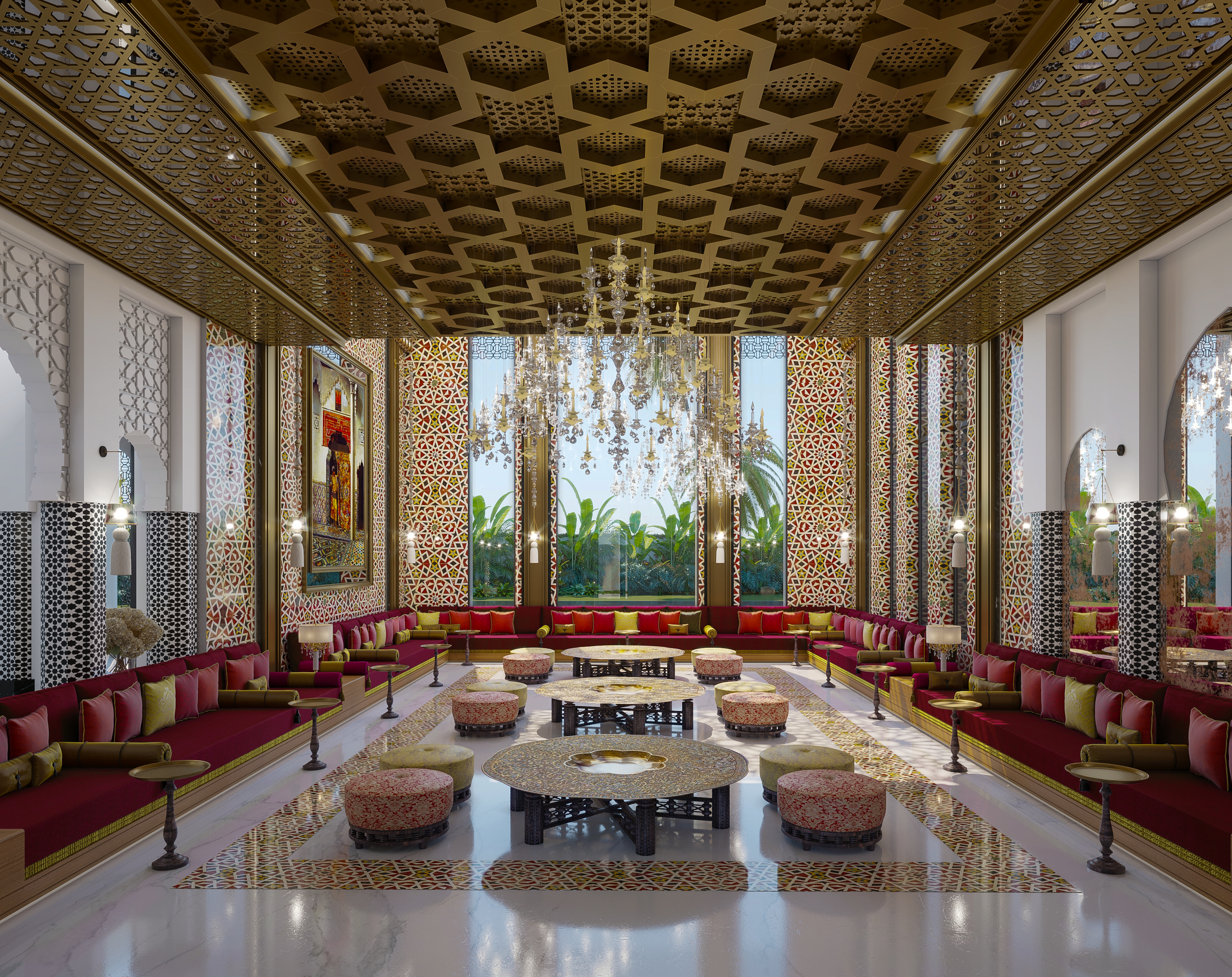 Villa Celia diseño de interiores de gran lujo arquitectura Casablanca — Mouna Bennani