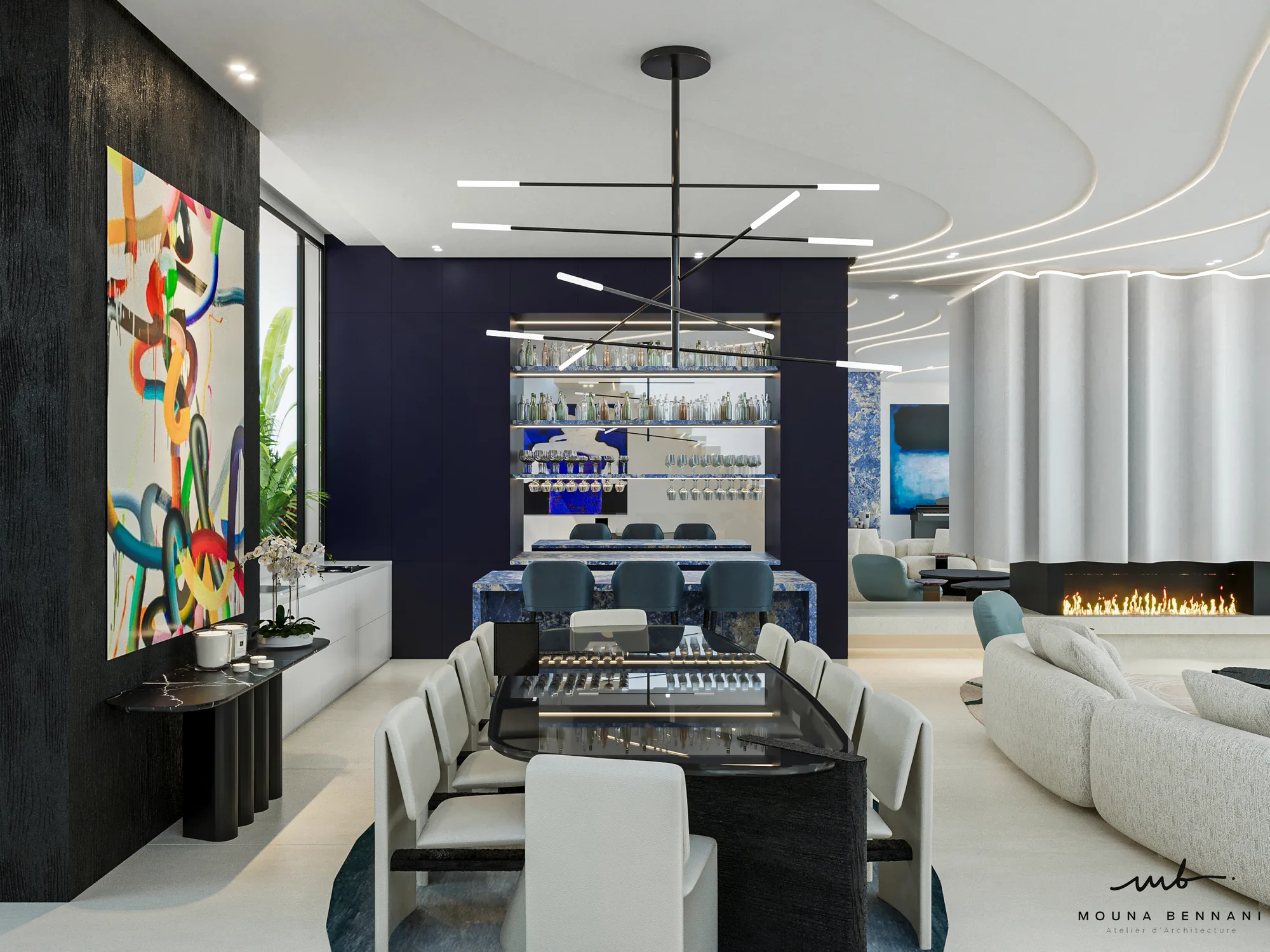 Intérieur Villa H2 — Atelier Mouna Bennani