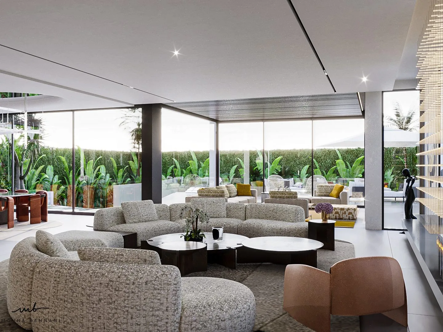 Séjour Villa H3 Casablanca — Atelier Mouna Bennani