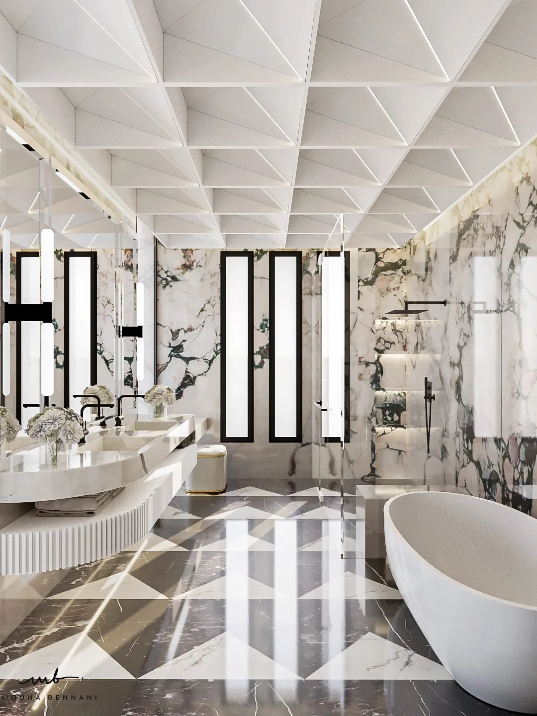 Finitions Villa H3 Casablanca — Atelier Mouna Bennani