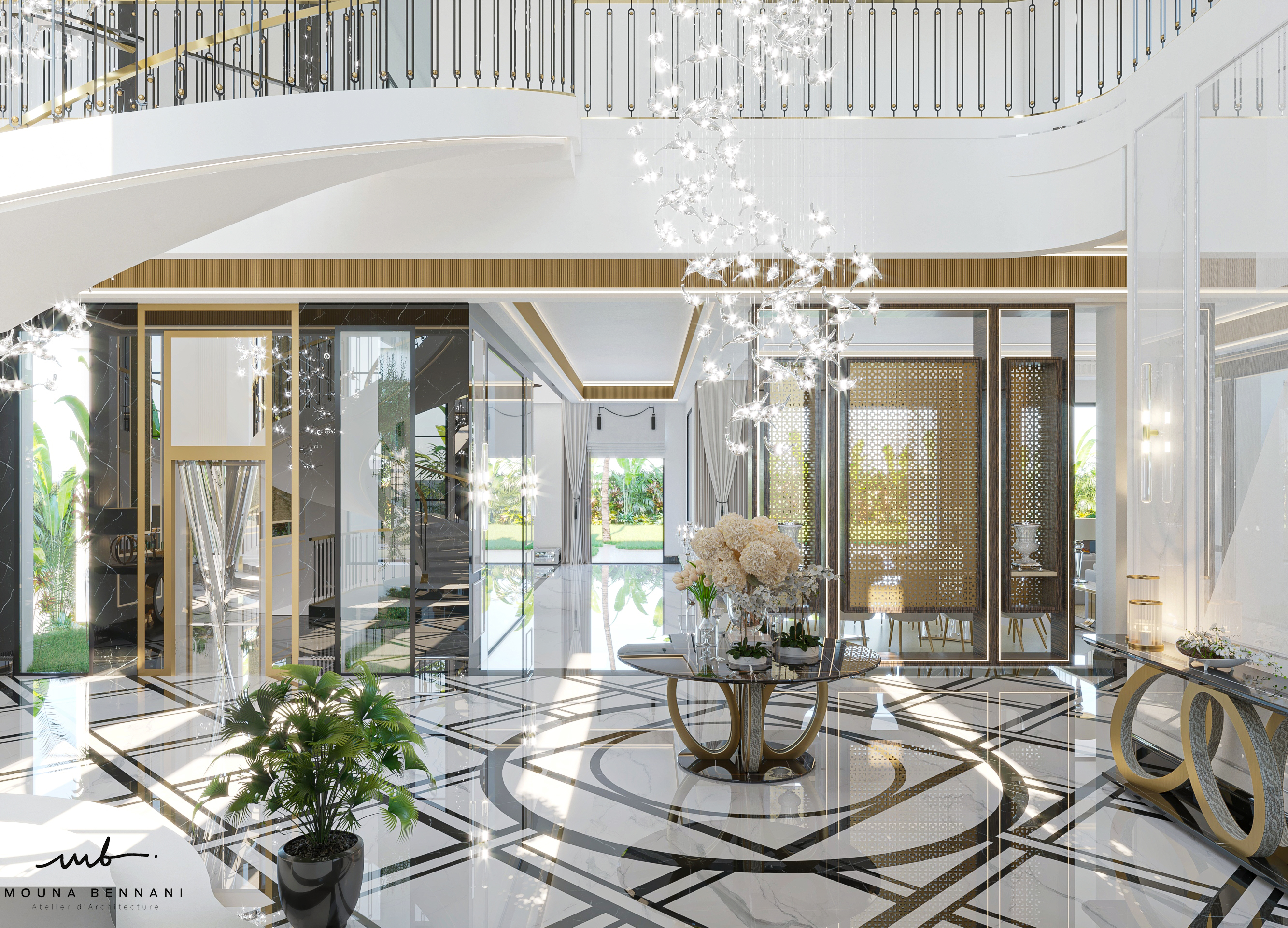 Intérieur Villa J1 — Atelier Mouna Bennani