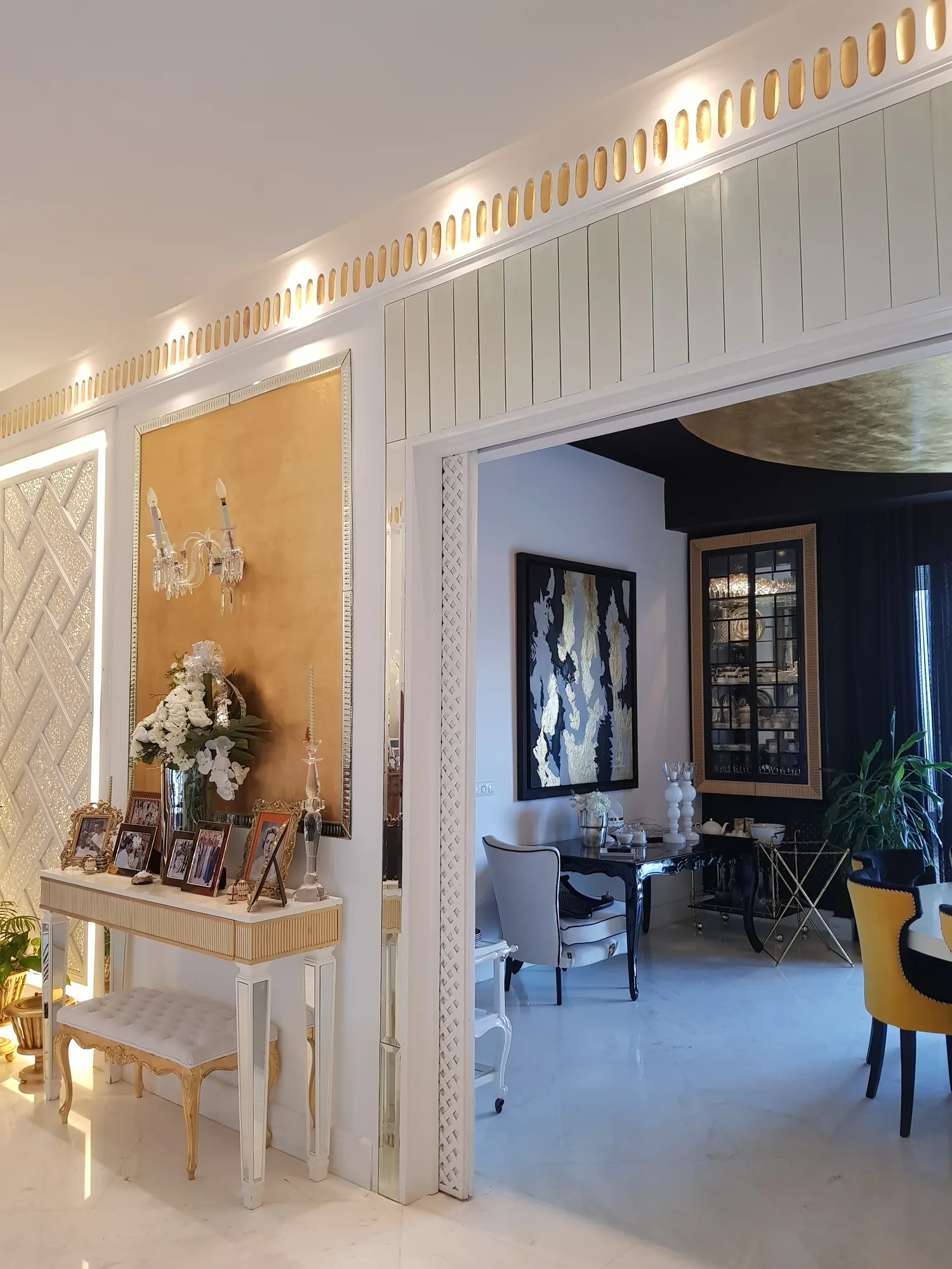 Détail boiserie Villa Tama — Atelier Mouna Bennani