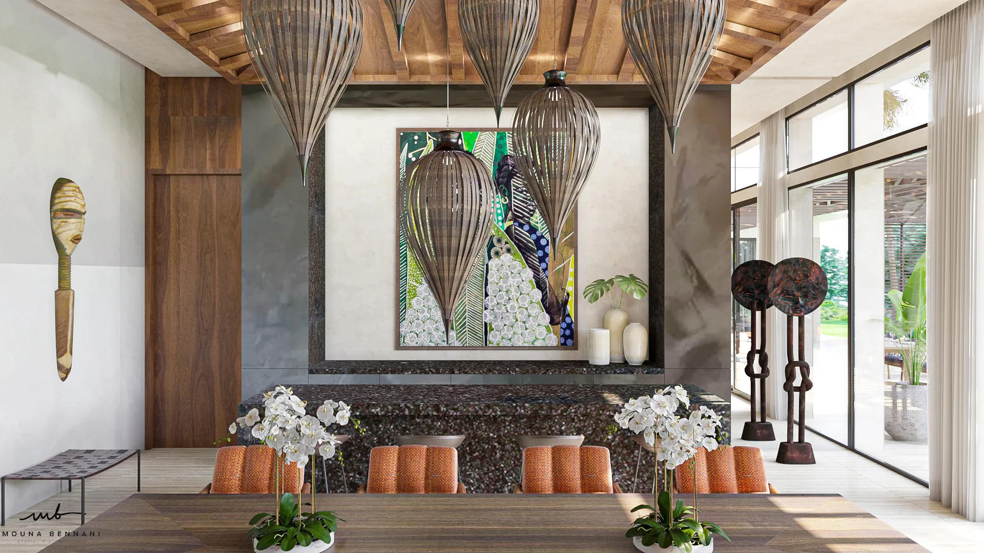 Espace de vie Villas Assinie Assinie — Atelier Mouna Bennani