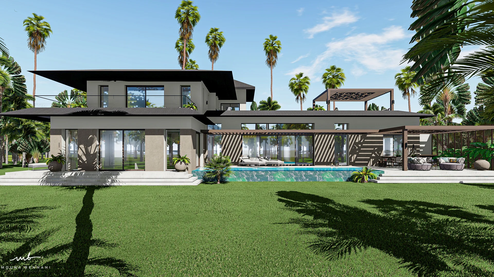 Volumes Villas Assinie — Atelier Mouna Bennani