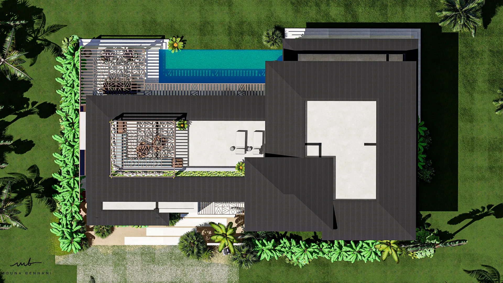 Détail architectural Villas Assinie — Atelier Mouna Bennani
